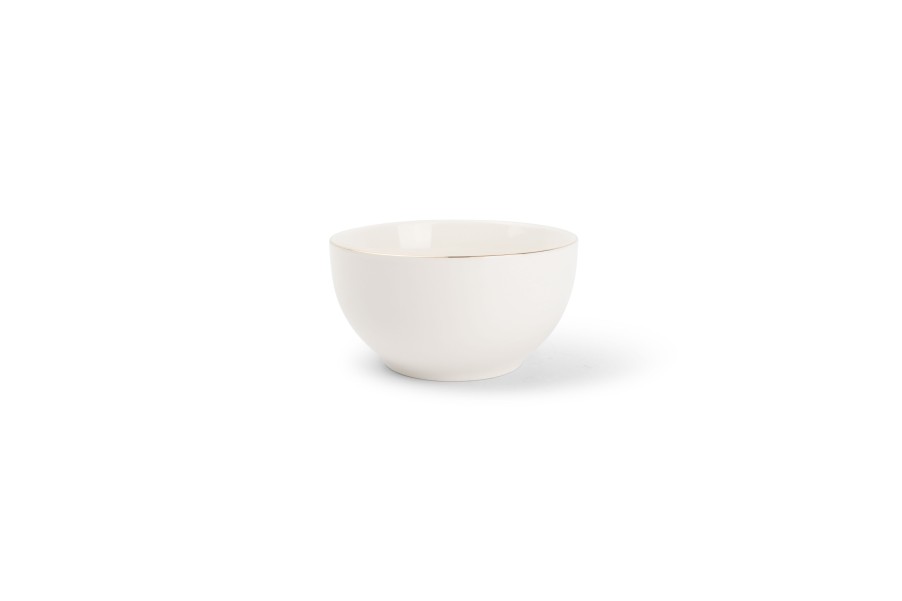 Table & Dining Salt&Pepper | Bowl 12,5Xh6,5Cm With Golden Rim Era