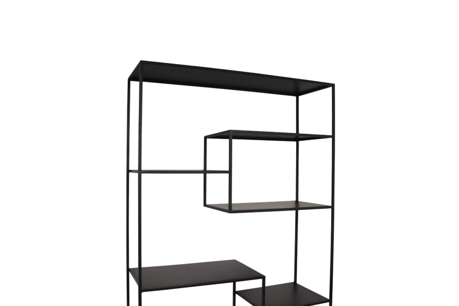 Home & Living Salt&Pepper | Open Closet 120X40Xh200Cm Black Industria Steps