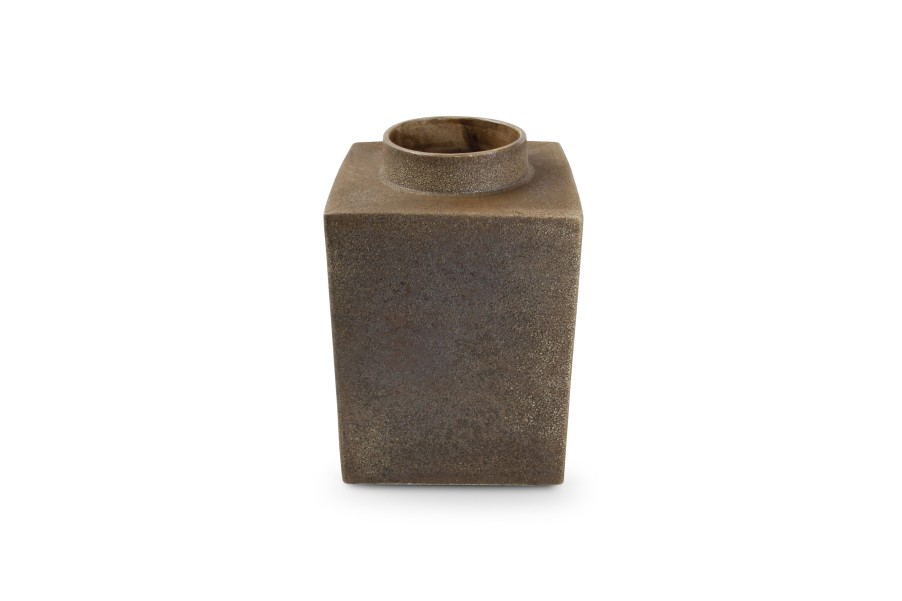 Home & Living Salt&Pepper | Vase 18,5Xh28Cm Rusty Cube