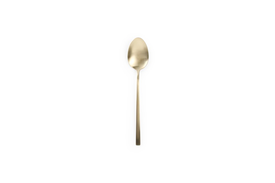 Table & Dining Salt&Pepper | Dessert Spoon Matte Gold Terno - Set/6