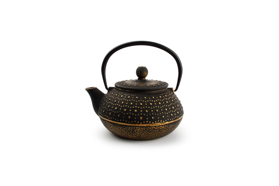 Coffee & Tea Salt&Pepper | Teapot 80Cl Dots Gold/Black My Tea