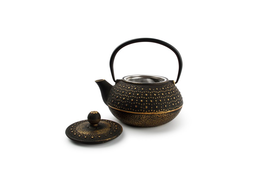 Coffee & Tea Salt&Pepper | Teapot 80Cl Dots Gold/Black My Tea