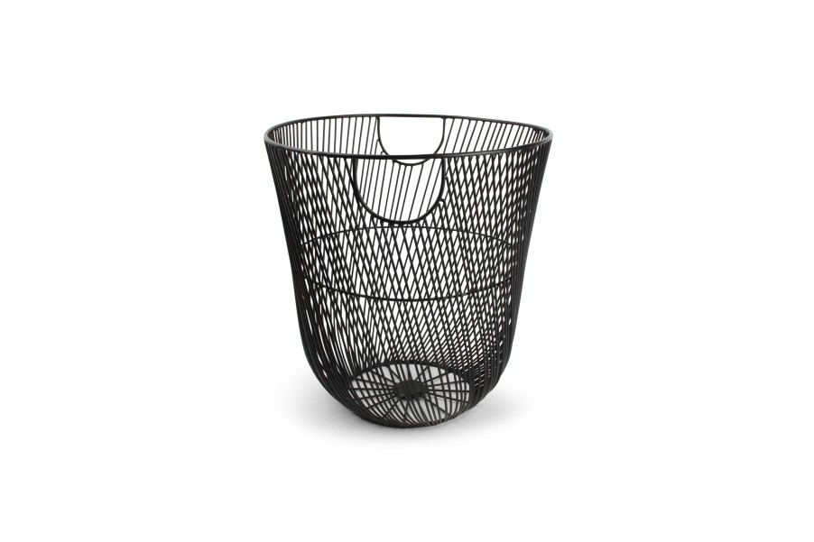 Home & Living Salt&Pepper | Wire Basket 34Xh35Cm Black Twisted Iris