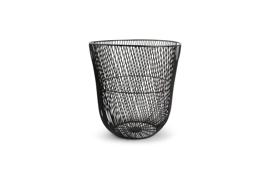 Home & Living Salt&Pepper | Wire Basket 34Xh35Cm Black Twisted Iris