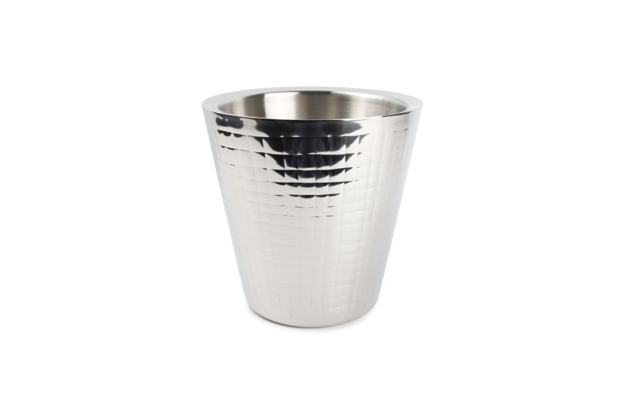 Drink & Bar Salt&Pepper | Champagne Cooler 23Xh23Cm Pattern Silver Bar