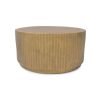 Home & Living Salt&Pepper | Side Table 80Xh40Cm Ribbed Gold Duro