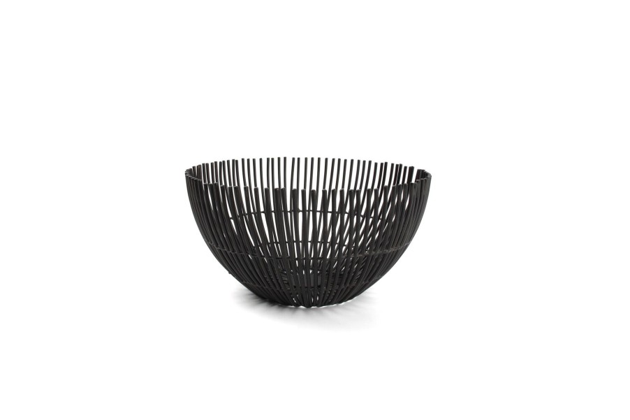 Home & Living Salt&Pepper | Wire Basket 18,5Xh9Cm Black Iris