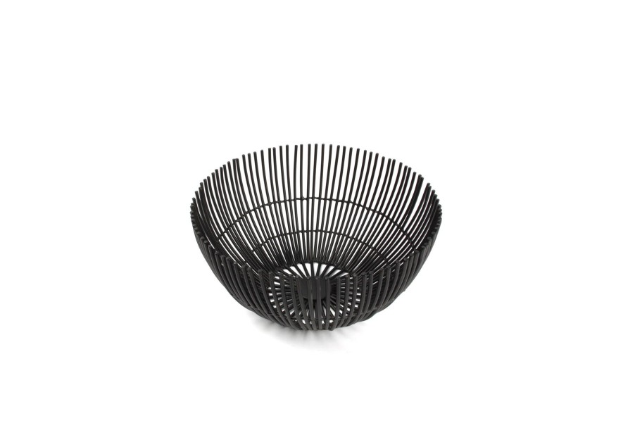 Home & Living Salt&Pepper | Wire Basket 18,5Xh9Cm Black Iris