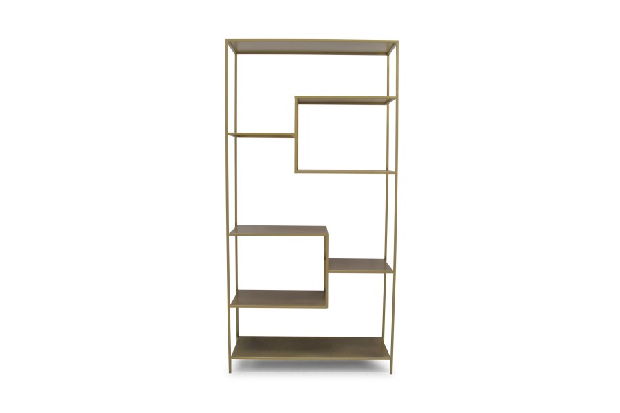 Home & Living Salt&Pepper | Open Closet 120X40Xh200Cm Gold Industria Steps