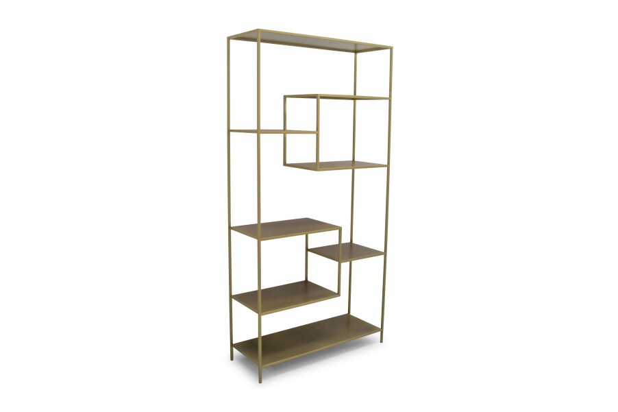 Home & Living Salt&Pepper | Open Closet 120X40Xh200Cm Gold Industria Steps