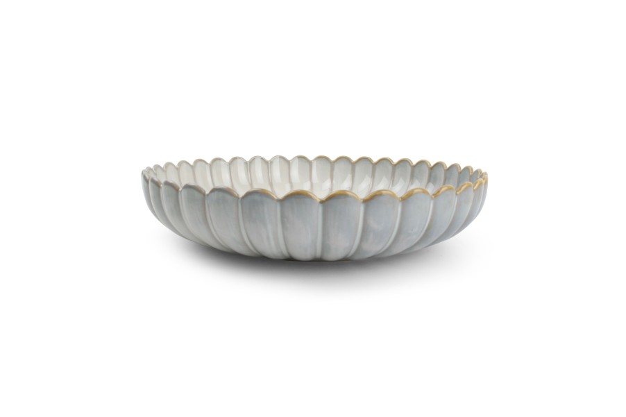 Table & Dining Salt&Pepper | Deep Plate 24Xh5Cm Nuance White Lotus