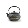 Coffee & Tea Salt&Pepper | Teapot 80Cl Leaves Gold/Blue My Tea