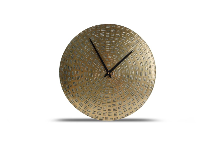 Home & Living Salt&Pepper | Wall Clock 38Cm Gold Dot Zone