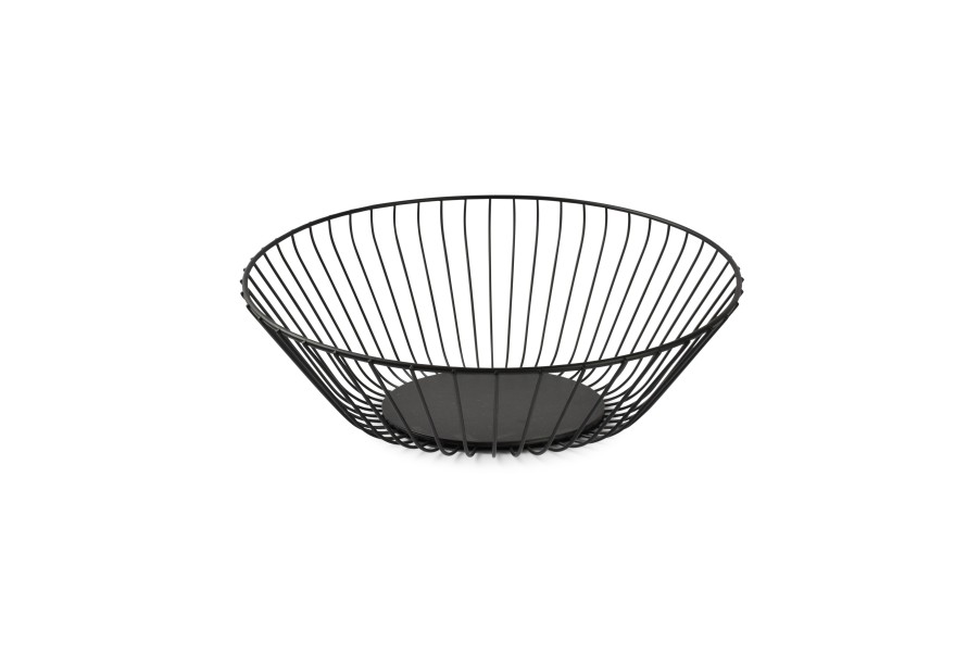 Home & Living Salt&Pepper | Wire Basket 33Xh14Cm Black Loft