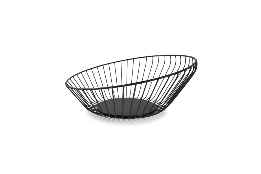 Home & Living Salt&Pepper | Wire Basket 33Xh14Cm Black Loft