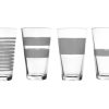 Drink & Bar Salt&Pepper | Glass 32,5Cl Grey Stripes - Set/4