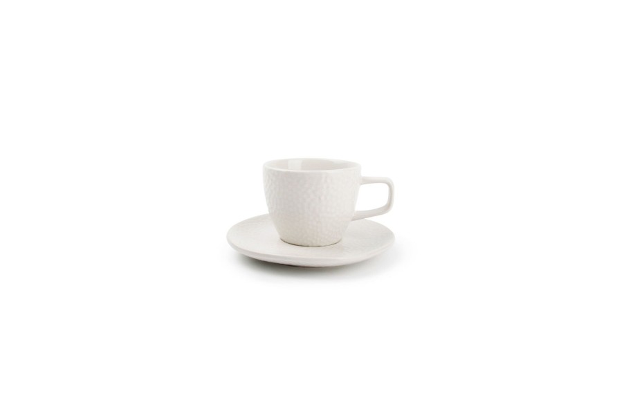 Coffee & Tea Salt&Pepper | Mocha Cup 10Cl And Saucer White Mielo